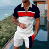 Casual Men's Clothing Two Piece Set Shorts Summer T Shirt and Short Set Men