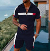 Casual Men's Clothing Two Piece Set Shorts Summer T Shirt and Short Set Men