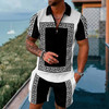 Casual Men's Clothing Two Piece Set Shorts Summer T Shirt and Short Set Men