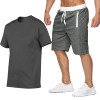 Men's Tracksuit Gym Fitness Sports Suit Clothes Jogging Sport Wear 2 Pcs Set