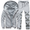 Plus Men's Clothing Custom Sport Tracksuit Hoodie and Jogger Pants 2 Pieces Set