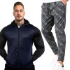 New Cotton Men's Sportswear Hoodie  Sweater Zipper Suit Jogging Wear Tracksuit