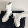 New Quality Lace Up Chelsea Boots Women Fashion Platform Martin Boots Plus Shoes