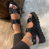 Fashion Pure Color Rubber Slides Beach Flat Women's Shoes Anti-Slippery