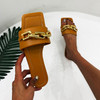 Black Design Fashion Lady Slippers Wedge Sandals for Women and Ladies
