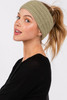 Fuzzy Cable Knit Headband-48375
