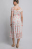 Short Sleeve Floral Maxi Dress-48406