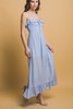 Smocked Ruffle Maxi Dress-48408