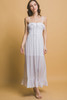 Smocked Ruffle Maxi Dress-48411