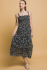 Tiered Midi Floral Dress-48412