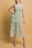 Tiered Midi Floral Dress-48413