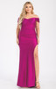 Plus Off Shoulder Draped Cross Wrap Maxidress-48182