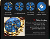 New Fashion Custom Logo Business High-Grade Leather Waterproof Men's Quartz