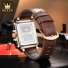 Custom Logo Stone Waterproof Digital Sports Strap Watches Men's Wrist Quartz