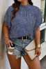 Plus Size Random Printed Short Sleeve Loose Shirt-49317
