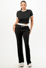 Ribbed Contrast Binding Top And Pants Set          -50201