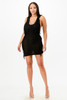 Hooded Bodycon Short Dress         -50227
