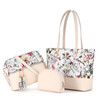 Boutiques Luxury High Quality PU Material 3 Pieces Handbag Sets Women Shoulder
