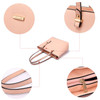 Custom Logo Design Elegance 3 Pieces Ladies Hand Bag Big Tote Shoulder Bags Set