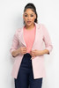 Open Front Notch Solid Jacket-41875