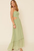A Sheer, Chiffon Floral Lace Maxi Dress-41806