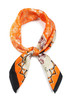 Elephant Paisley Print Satin Scarf-41779