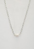 Pearl Bead Oval Link Necklace-41764