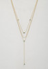 Dainty Metal Y Shape Necklace-41762