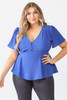 Plus Tie Detail Flare Top-41684