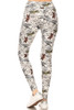 Yoga Style Banded Lined Dragonfly Print, Full Length Leggings In A Slim Fitt...