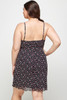 Plus Size Ditsy Floral Print On Mesh Fabric Cami Dress-41506