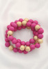 Metal Wood Bead Bracelet-41454