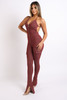 Cargo pocket halter jumpsuit-41367