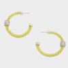 Color Texture Hoop Earring-42051