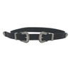 Floral Embossed Double Buckle Western Belt-42070