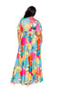 Tropical floral maxi skirt & top set-42108