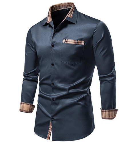 Fashion Design Long Sleeve Men's Slim Formal Casual Business Dress Shirts