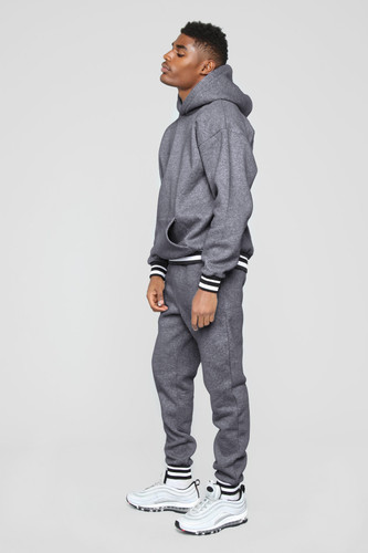 Men's Custom Pullover High Quality Sweatsuit Tracksuits Set Jogging With Pocket