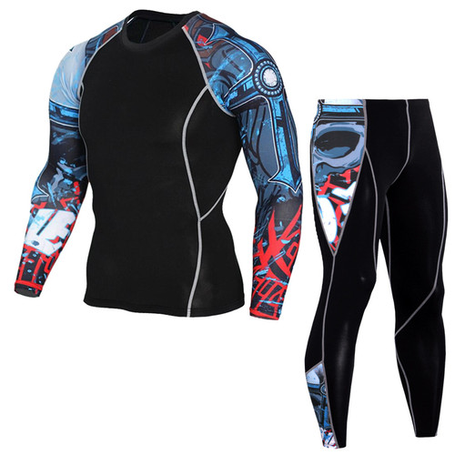 Men Outfit Workout Training Clothes Workout Jogging Sportswear Set