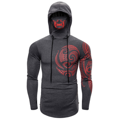 Men's Hooded Long Sleeve Shirt Casual Colors Street Style Hip Hop T-Shirt Top