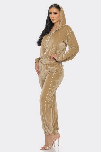 Jogger With Pearls Set-43194
