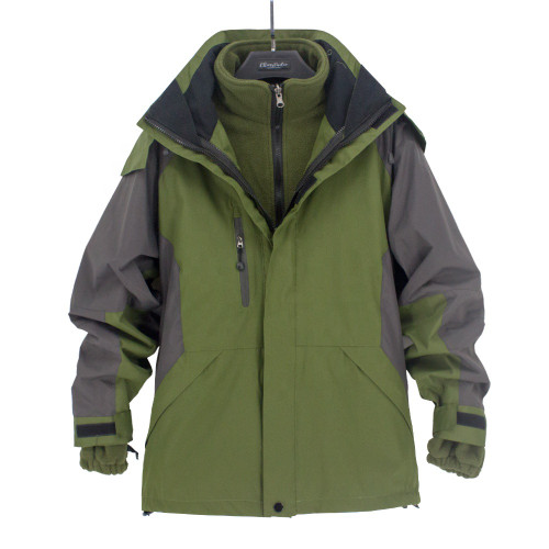 Men's Three-in-one Jacket Inner Fleece Thick Detachable Outdoor 2 Piece Sets