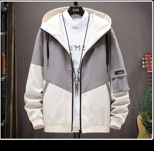 Outwear Hooded Wadded Slim Parka Men's Hooded Customized Logo Jacket Size 4XL