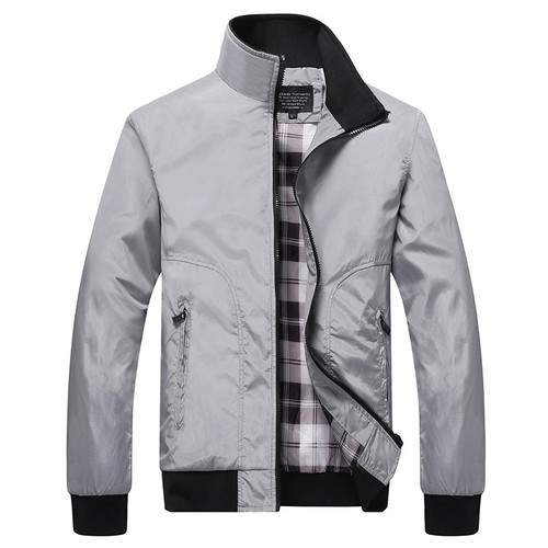 Men's Casual Jacket Outdoor Sportswear Windbreaker Jacket Bomber Stand Collar Men's Casual Jacket Outdoor Sportswear Windbreaker Jacket Bomber Stand Collar