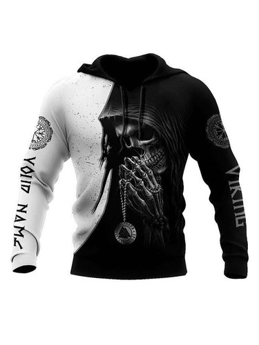 Fashion Trend New Men's Armor Viking Mythology Series Cool Printing 3D Sweater