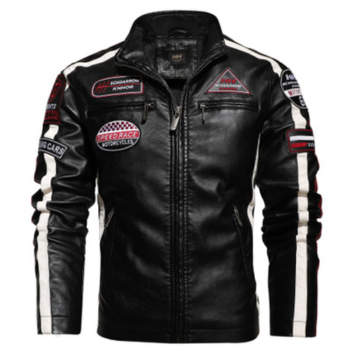 High Quality Biker Customized Fashion Stylish Motorbike Men's Leather Jacket