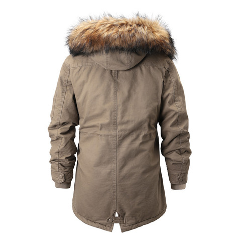 Men's Plus Size Jackets Overcoat Thicken Cotton-Padded Jacket Parka Outwear