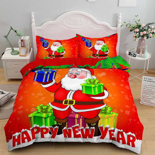 Christmas Kids 3D Printed Bedding Set For Cartoons 100% Cotton Bed Sheet Christmas Kids 3D Printed Bedding Set For Cartoons 100% Cotton Bed Sheet
