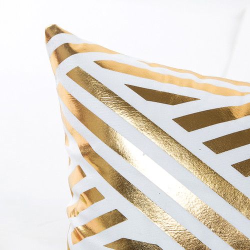Home Decorative-Throw Pillow Covers Gold Foil Geometric Square Cushion Covers Home Decorative-Throw Pillow Covers Gold Foil Geometric Square Cushion Covers
