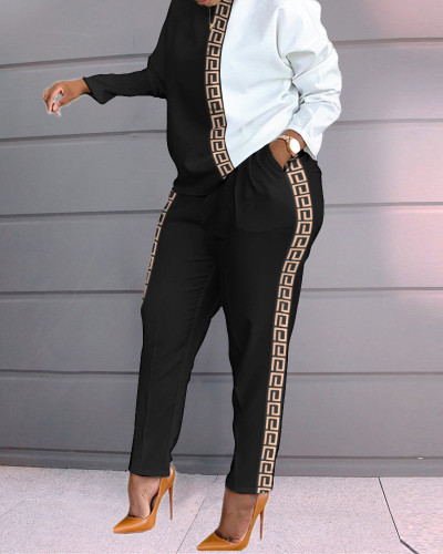 Comfy Cotton 2 Piece Set For Women's Jogger Long Sleeve Casual Two Piece Set